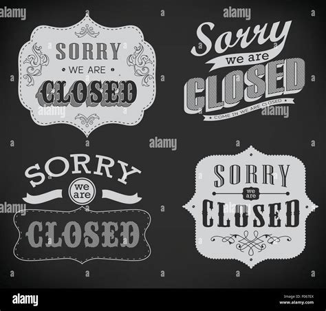 Open and Closed Vintage retro signs Stock Vector Image & Art - Alamy