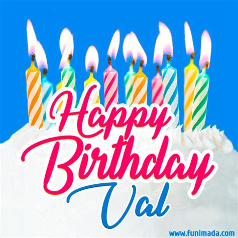 Happy Birthday Val GIFs - Download on Funimada.com