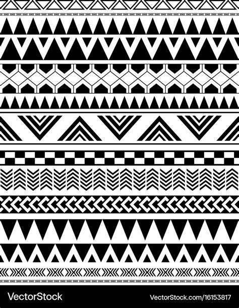 Geometric seamless pattern in native americans Vector Image