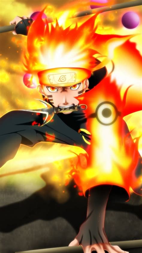 Naruto Uzumaki, fire, artwork, 720x1280 wallpaper | Naruto, Wallpaper ...