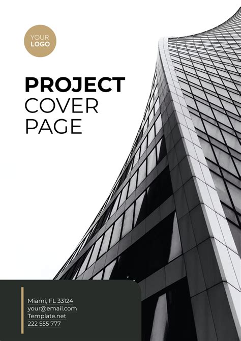 Project Cover Page Template - Edit Online & Download Example | Template.net