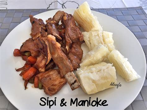 Haka Sipi & Manioke Tongan Food, Polynesian Food, Sushi, Hungry, Pork ...