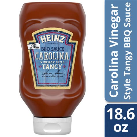 Heinz Carolina Vinegar Style Tangy BBQ Sauce, 18.6 oz Bottle - Walmart.com