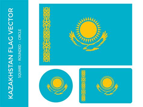 Kazakhstan Flag Vector | Frebers