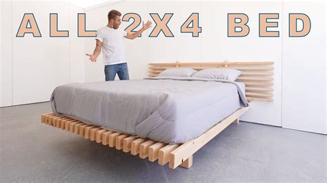 DIY Platform Bed Made from ONLY 2x4's!! | Modern Builds - Patabook Home ...