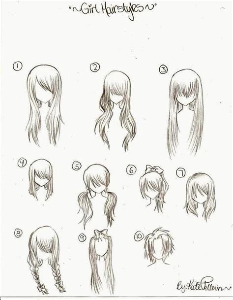 16+ Unique Cute Anime Hairstyles For Girls Front View