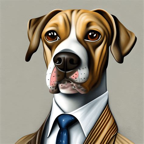 Dog in a Business Suit Hyper Realistic Graphic · Creative Fabrica