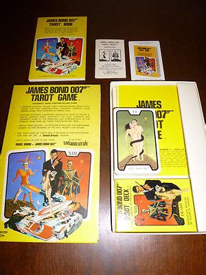 JAMES BOND - LIVE AND LET DIE -TAROT CARDS BOX SET 1973 COMPLETE AND ...