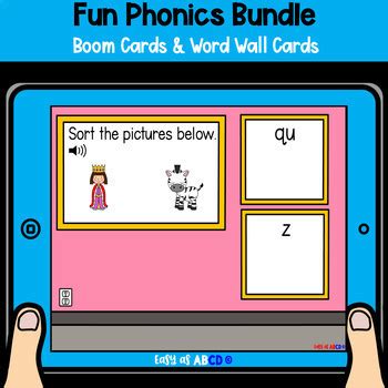 Fun Phonics Bundle: Boom Cards, Printables, & More by Easy as ABCD