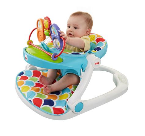 Fisher-Price Deluxe Sit-Me-Up Floor Seat With Toy Tray ...