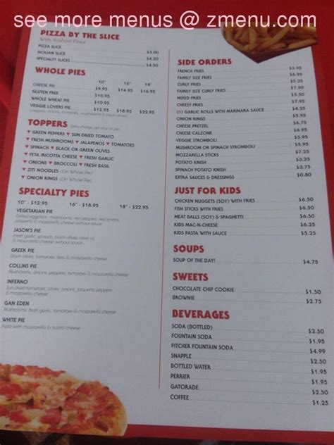 Online Menu of Lennys Pizza Restaurant, Miami Beach, Florida, 33140 - Zmenu