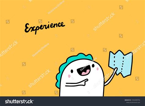 Experience Hand Drawn Vector Illustration Cartoon Stock Vector (Royalty ...