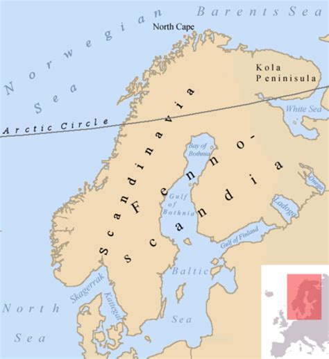 Scandinavia, Fennoscandia, and the Kola Peninsula