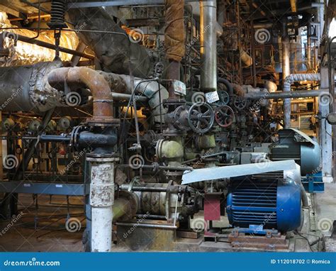 Electric Motor Water Pump Under Repair at Power Plant Stock Photo ...