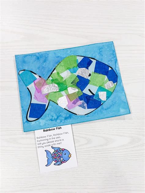 Rainbow Fish Art Project for Preschoolers - Play to Learn Preschool