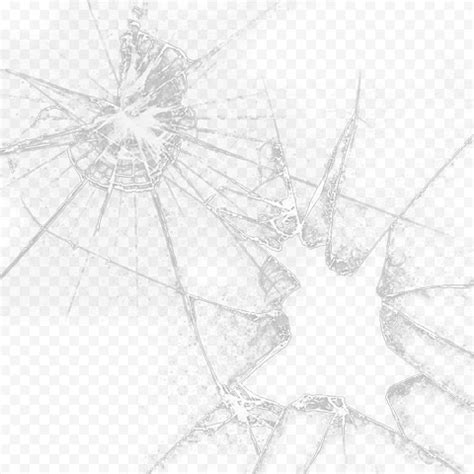 HD Crack Broken Glass Mirror Effect PNG | Citypng