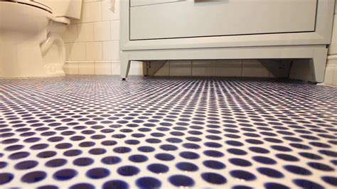 Penny Tile Installation - Bathroom Repair Tutor