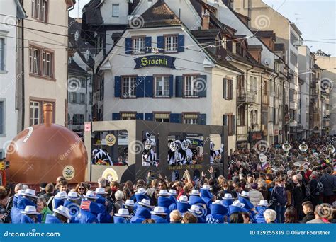 Fasnacht Parade in Basel, Switzerland Editorial Stock Image - Image of ...