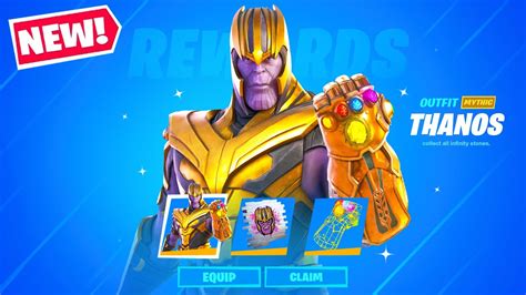 *NEW* THANOS SKIN in Fortnite! (OFFICIAL SKIN - FIRST LOOK) - YouTube