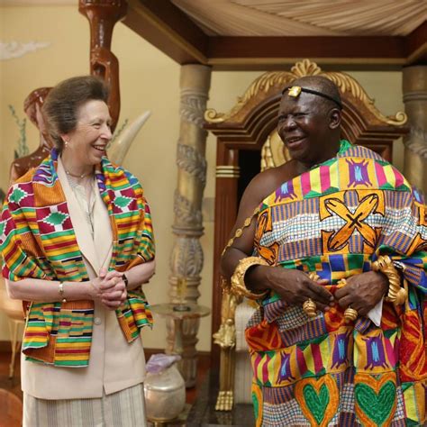 The Princess Royal is pictured with the Asantehene, Otumfuo Nana Osei ...