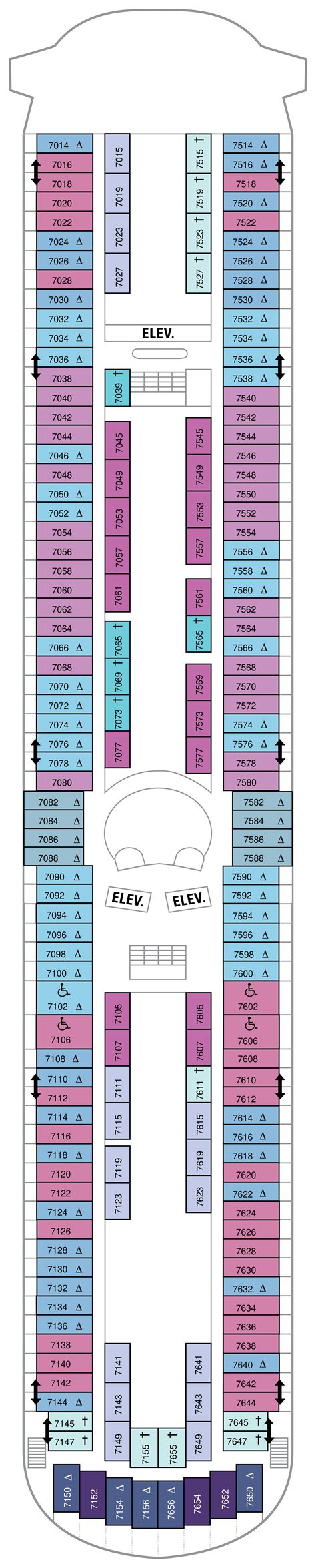 Grandeur Of The Seas Deck Plans – Deck 7 – Soca On The Seas