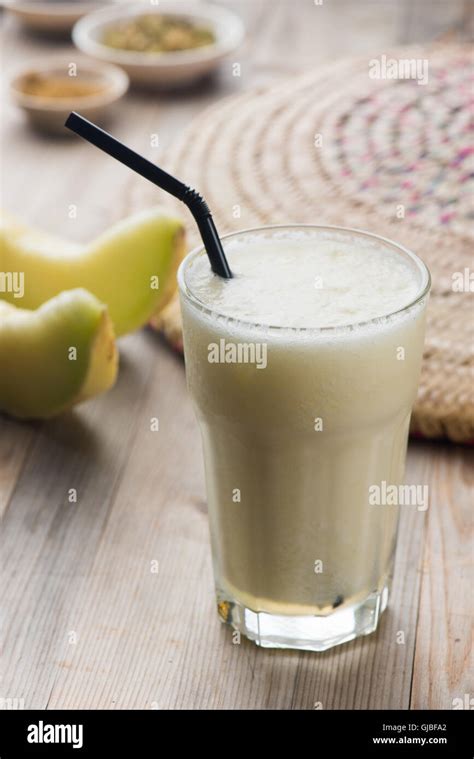 honey dew fresh juicde Stock Photo - Alamy