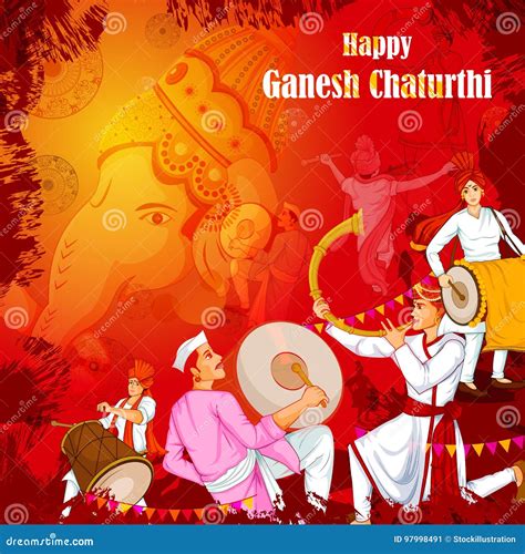 Lord Ganpati for Happy Ganesh Chaturthi Festival Celebration of India ...