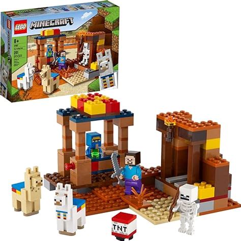 Amazon.com: LEGO Minecraft The Trading Post 21167 Collectible Action ...