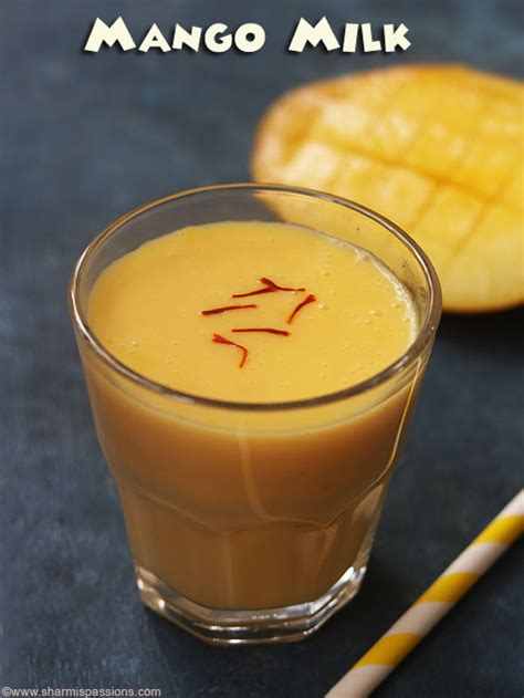 Mango Milk Recipe - Sharmis Passions