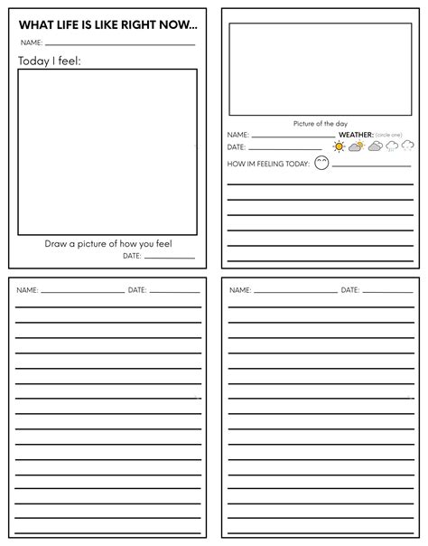 Free Printable Journal Pages For Students