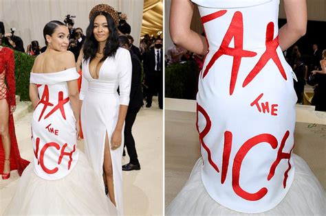 AOC wears 'Tax the Rich' dress to Met Gala