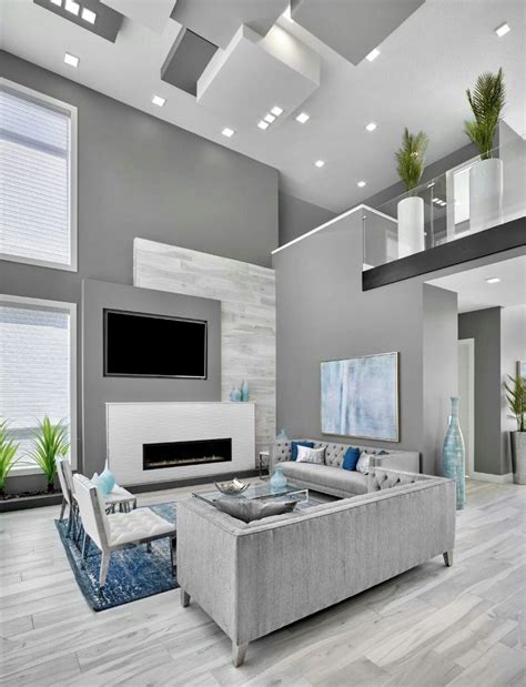 Modern White Living Room Interior Design