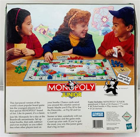 Monopoly Junior Game - 1996 - Parker Brothers - Great Condition | Mandi ...