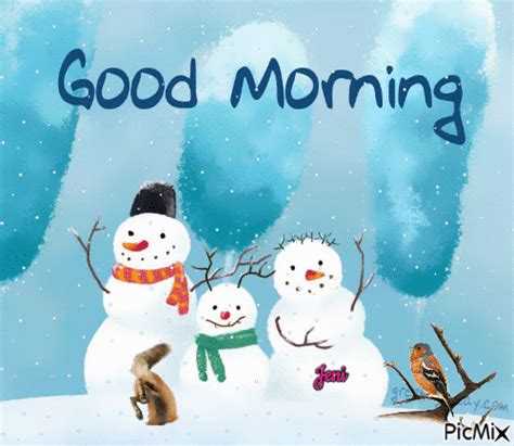 Snow Family Good Morning Gif Pictures, Photos, and Images for Facebook ...