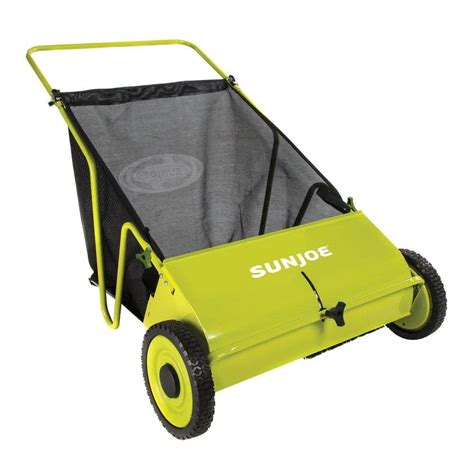 Sun Joe Manual 26-in. Push Lawn Sweeper-SJSW26M - The Home Depot