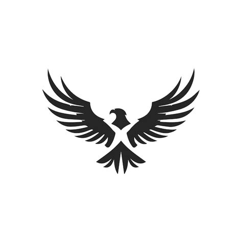 Premium Vector | Modern and minimalist eagle logo design vector black ...