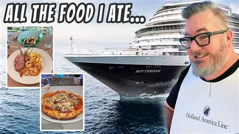 MS Rotterdam Cruise Food Review - YouTube