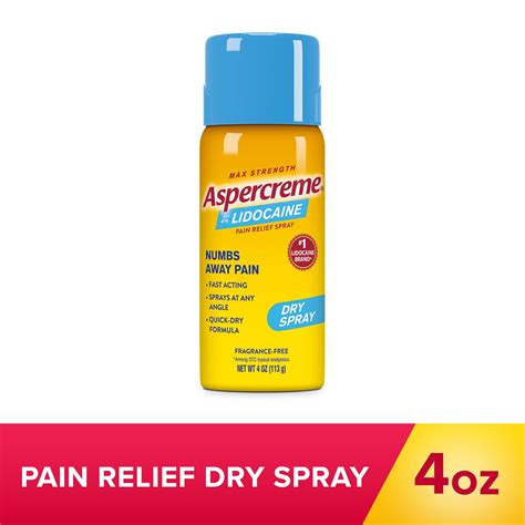 Aspercreme Maximum Strength Muscle & Joint Pain Relief Numbing Dry ...