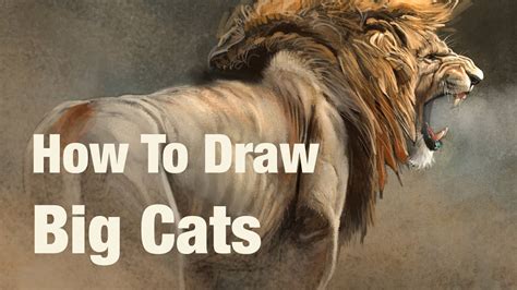 Drawing Lessons - How To Draw Big Cats promotion - YouTube