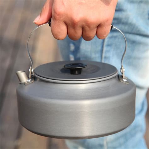 0.8L 1.6L Camping Kettle Ultra Light Outdoor Hiking Camping Picnic ...