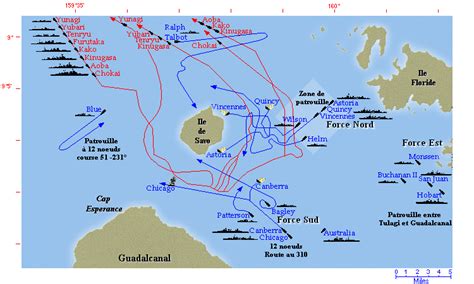 Savo Island, the sea battle - 9th August 1942, 7 Japanese cruisers met ...