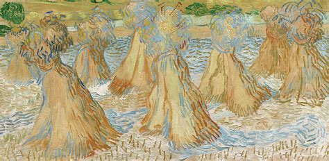 Sheaves of Wheat Painting by Vincent van Gogh