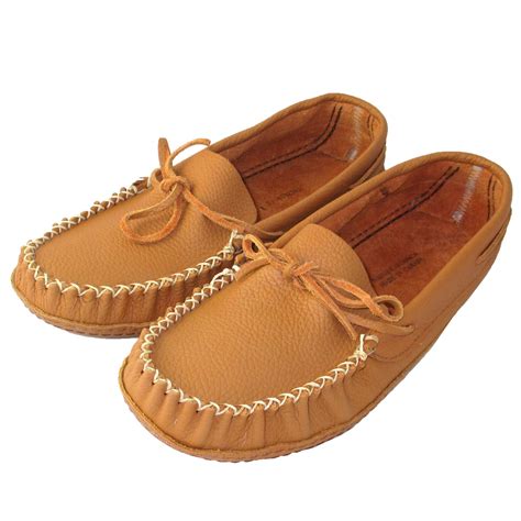 Men's Wide Width Soft Sole Leather Moccasins | Leather moccasins ...