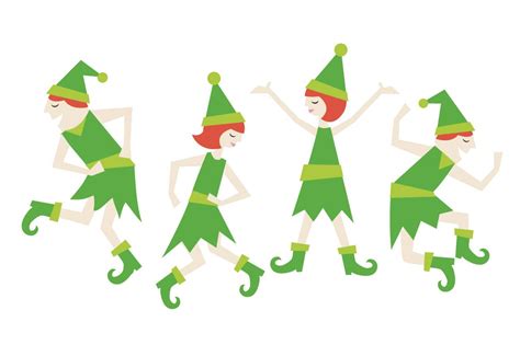 Dancing Elves | Illustrations ~ Creative Market