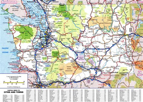 Detailed Map Of Washington State - Map Of South America