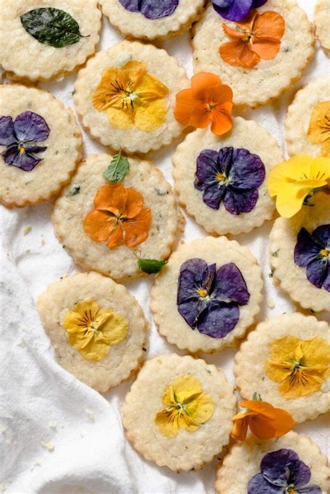 Edible Flower Cookies | Two Cups Flour