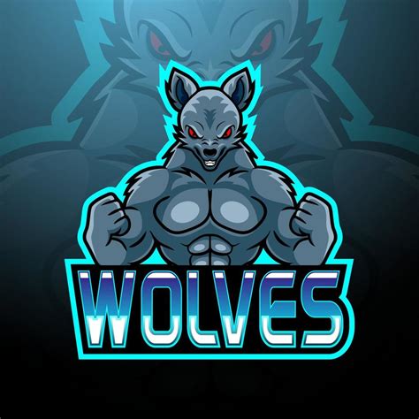 Wolves esport logo mascot design 9296095 Vector Art at Vecteezy