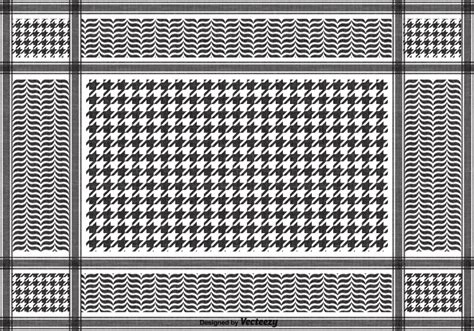 Free Vector Black Keffiyeh Pattern