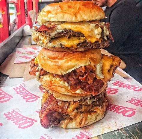 Big burger stack | Amazing food, Food goals, Food