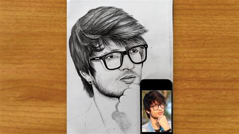 @Sourav Joshi Vlogs portrait drawing (timelapse)/How to draw sourav ...